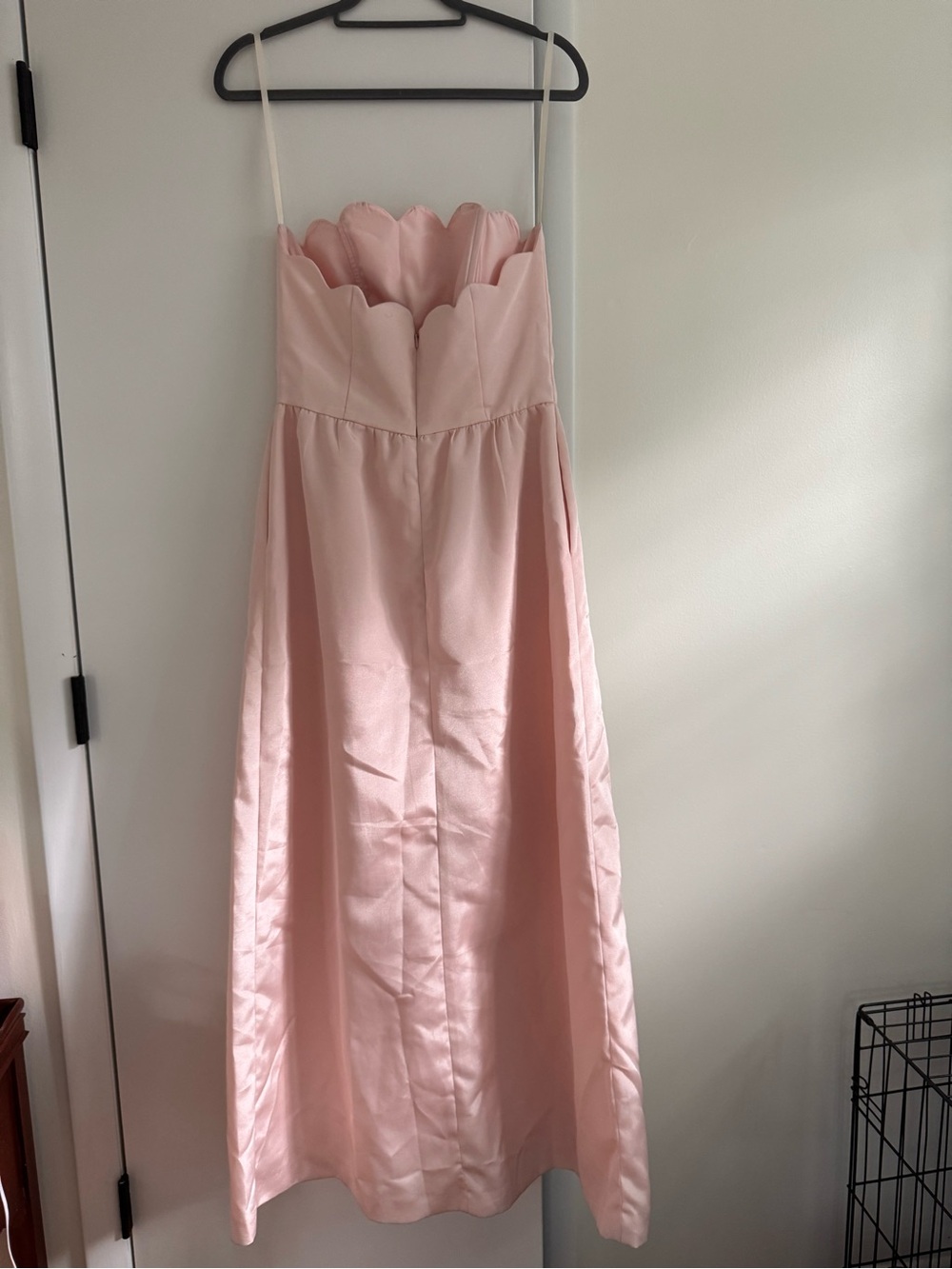 LulaKate Hayes scallop dress in pink peony shantung size 6 - Picture 6 of 8